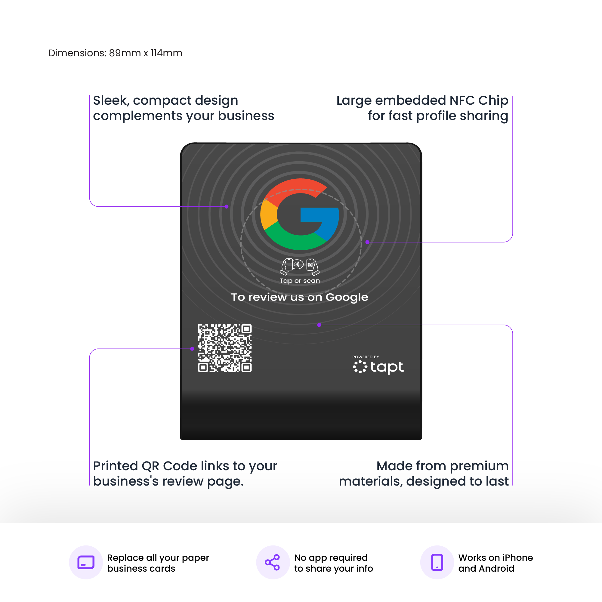 Google Review Stand