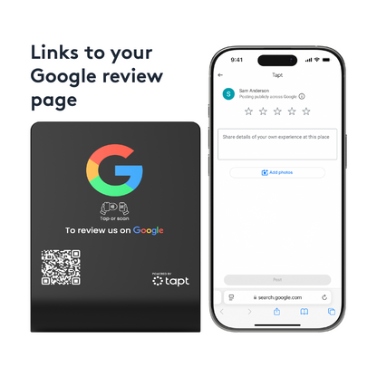 Custom Google Review Stand