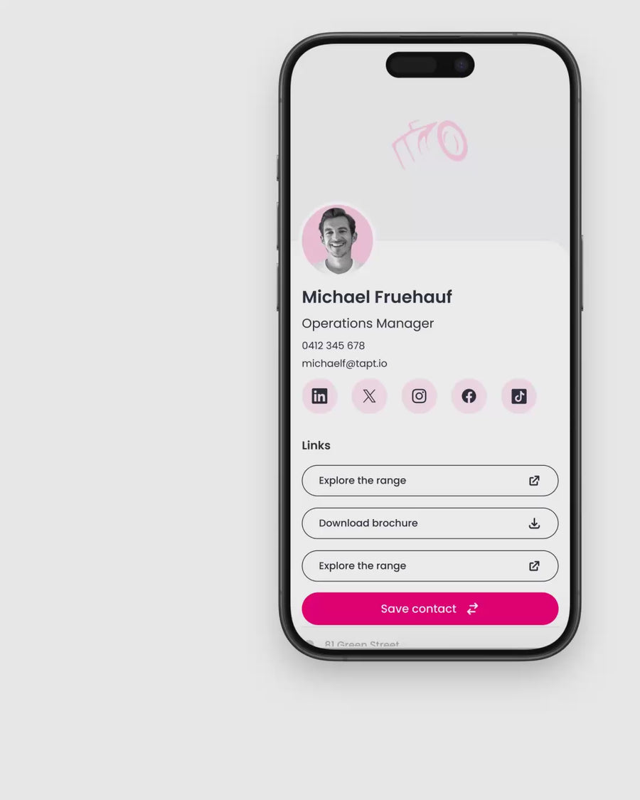 Contactless Digital Business Card | Virtual NFC Cards | Tapt