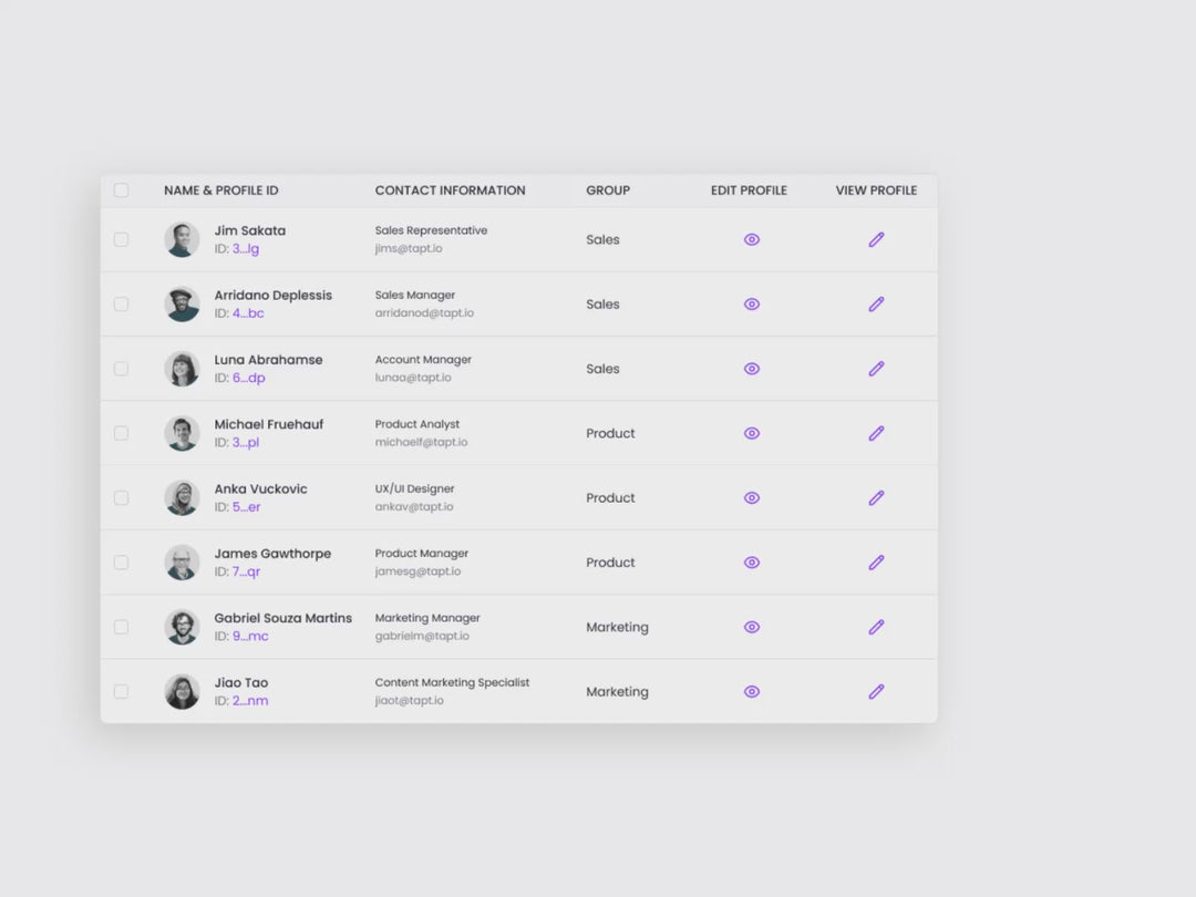 Tapt Features | NFC Digital Business Cards