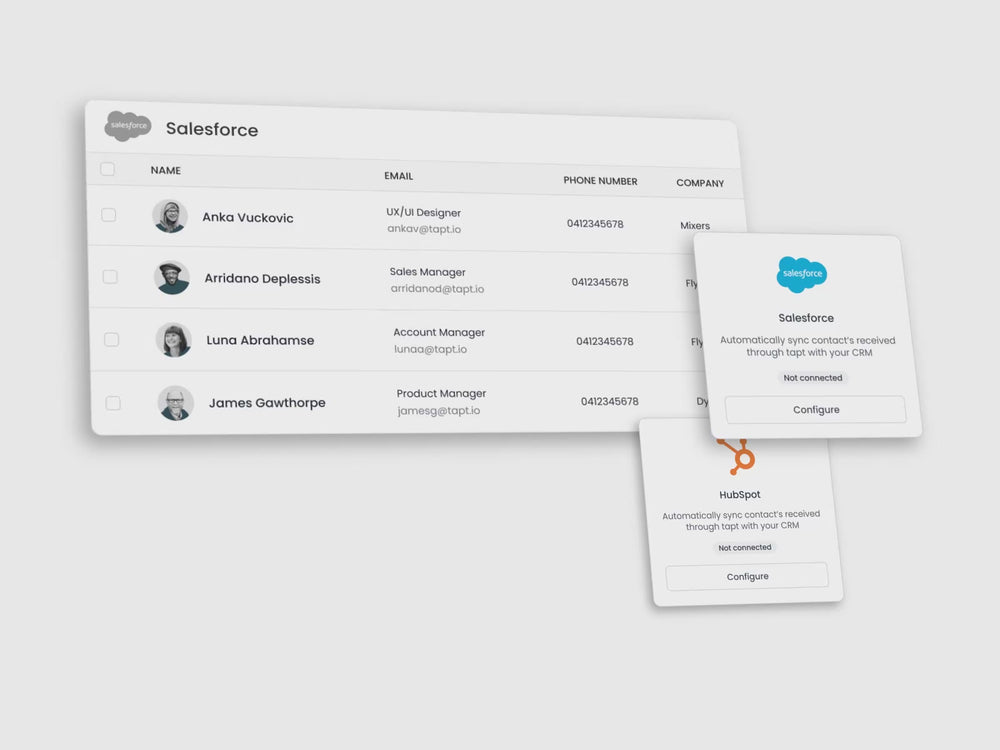 Tapt Features | NFC Digital Business Cards